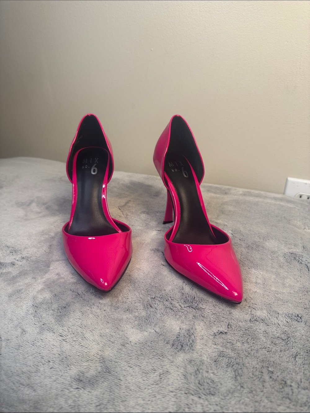 Mix No. 6 Dawnira Hot Pink Patent Leather Pumps - Size 6.5 - Picture 10 of 10